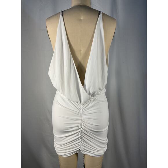 Retrofete 'Kai' White Polyester Dress Size S - Picture 3 of 5